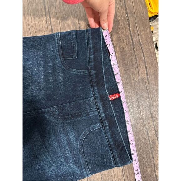 Spanx 5 Pocket High Rise Soft Knit Fabric Jean-Ish Ankle Leggings Blue Size S/P - Picture 10 of 12